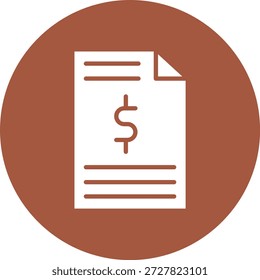 Illustration zum Design des Rechnungsvektorsymbols