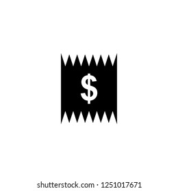 invoice vector icon. invoice sign on white background. invoice icon for web and app