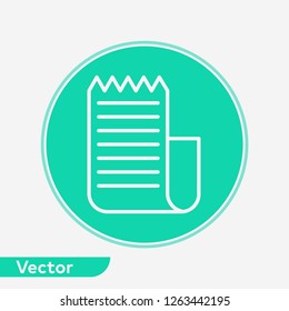 Invoice vector icon sign symbol