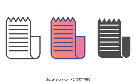 Invoice vector icon sign symbol