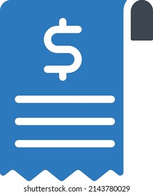 Rechnung Vektorgrafik auf transparentem Hintergrund.Hochwertige Symbole.Glyphen Vektorsymbol für Konzept und Grafikdesign.