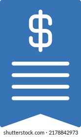 invoice Vector illustration on a transparent background.Premium quality symbols.Glyphs vector icon for concept and graphic design.