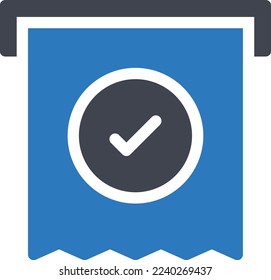 invoice Vector illustration on a transparent background. Premium quality symmbols. Glyphs vector icons for concept and graphic design. 
