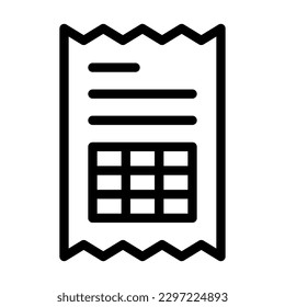 Vektorgrafik-Icon-Design in Rechnung