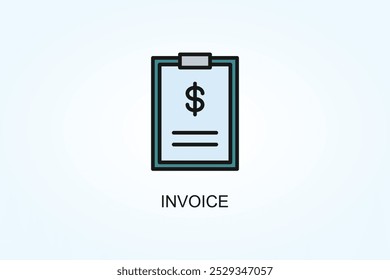Invoice Vector Or Logo Sign Symbol Illustration