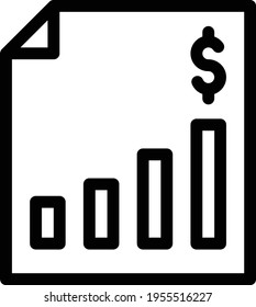 invoice vector thin line icon