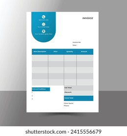 Invoicing quotes, money bills or price invoices set.
