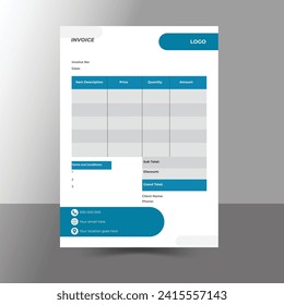 Invoicing quotes, money bills or price invoices set.
