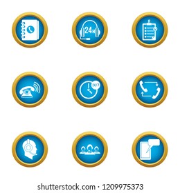 Invoke icons set. Flat set of 9 invoke vector icons for web isolated on white background
