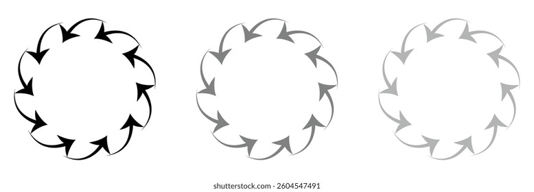 Inward arrow icon vector. Four Arrows icon sign symbol vector. Arrow pointing center vector icon illustration isolated on white background .Vector Illustration .EPS 10 .