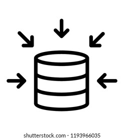 Inward Arrow On A Sql Server Is Sbowing The Concept Of Input Data