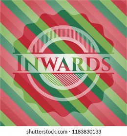 Inwards christmas emblem.