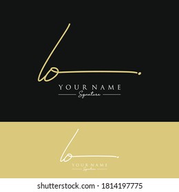 IO Initial letter handwriting and signature logo.