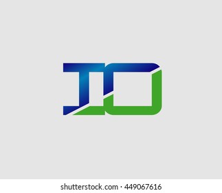 iO letter logo. Vector illustration
