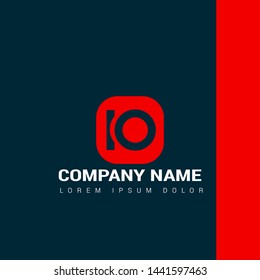 IO logo template. IO company linked letter logo concept. Designed for your web site design, logo, app, UI.IO initial logo design. corporate or identity logotype.