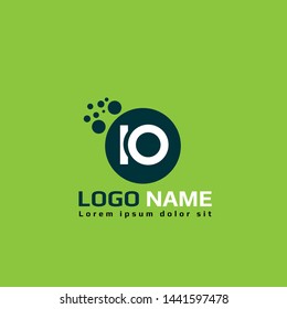 IO logo template. IO company linked letter logo concept. Designed for your web site design, logo, app, UI.IO initial logo design. corporate or identity logotype.