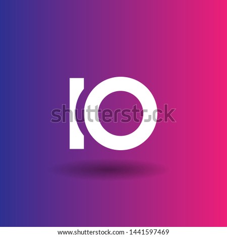 IO logo template. IO company linked letter logo concept. Designed for your web site design, logo, app, UI.IO initial logo design. corporate or identity logotype.