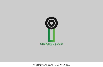 IO OI OU UO Abstrato inicial monograma letra alfabeto logotipo design