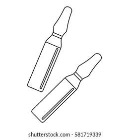 Iodine sticks icon. Outline illustration of iodine sticks vector icon for web