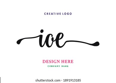 IOE lettering logo is simple, easy to understand and authoritative