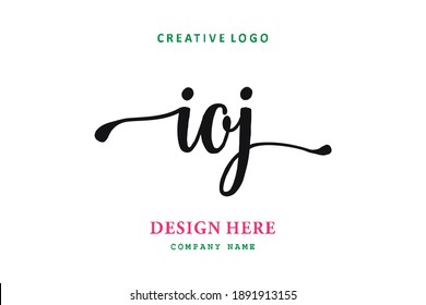IOJ lettering logo is simple, easy to understand and authoritative