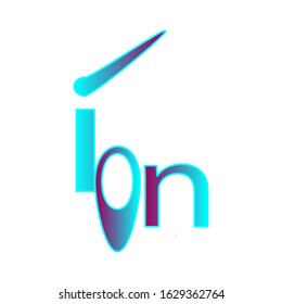ion letter logo.modern trendy typography.vector illustration