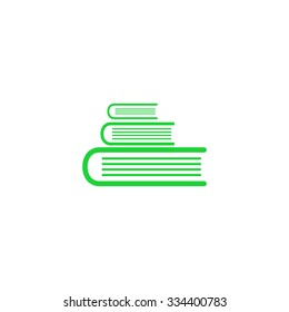 Ion pile of books.