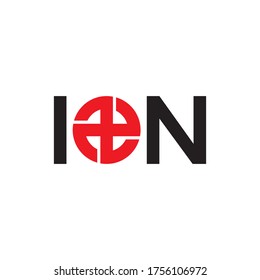 ION Plus logo design vector