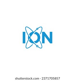 ion wordmark logo icon vector template.eps