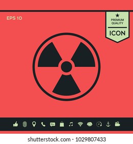 Ionizing radiation icon