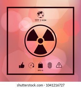 Ionizing radiation icon
