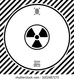 Ionizing radiation icon
