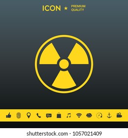 Ionizing radiation icon