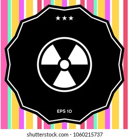 Ionizing radiation icon