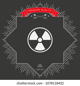Ionizing radiation icon