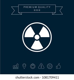 Ionizing radiation icon