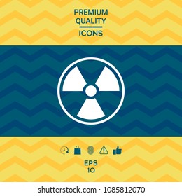 Ionizing radiation icon