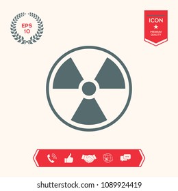 Ionizing radiation icon