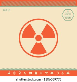 Ionizing radiation icon
