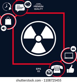 Ionizing radiation icon