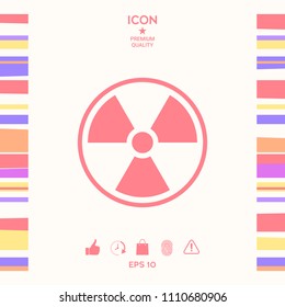 Ionizing radiation icon