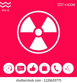 Ionizing radiation icon