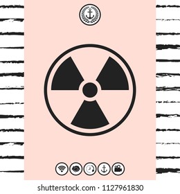 Ionizing radiation icon