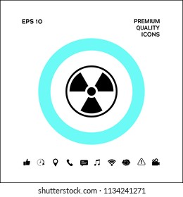 Ionizing radiation icon