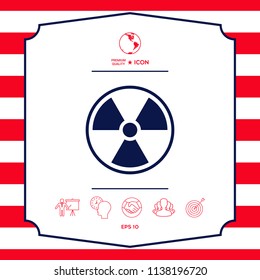 Ionizing radiation icon