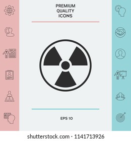 Ionizing radiation icon