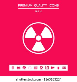 Ionizing radiation icon