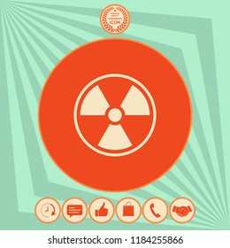 Ionizing radiation icon