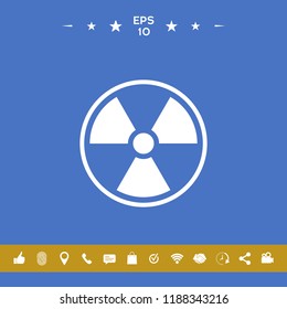 Ionizing radiation icon