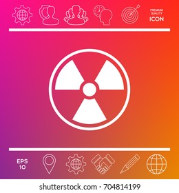 Ionizing radiation icon